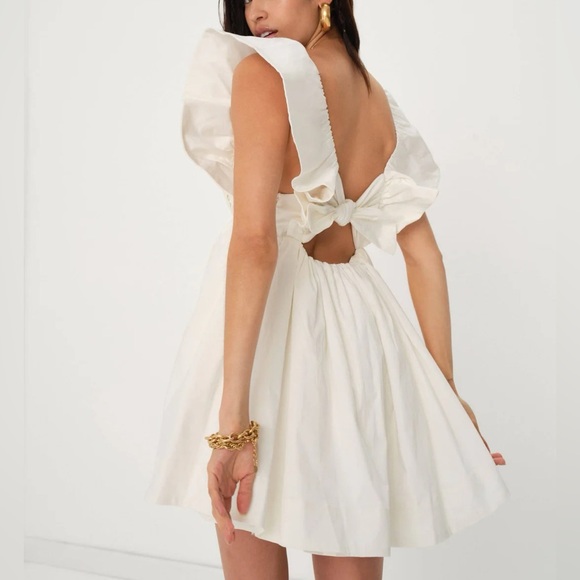 For Love & Lemons Clementine Mini Dress Navy Blue Size XS - Picture 6 of 6